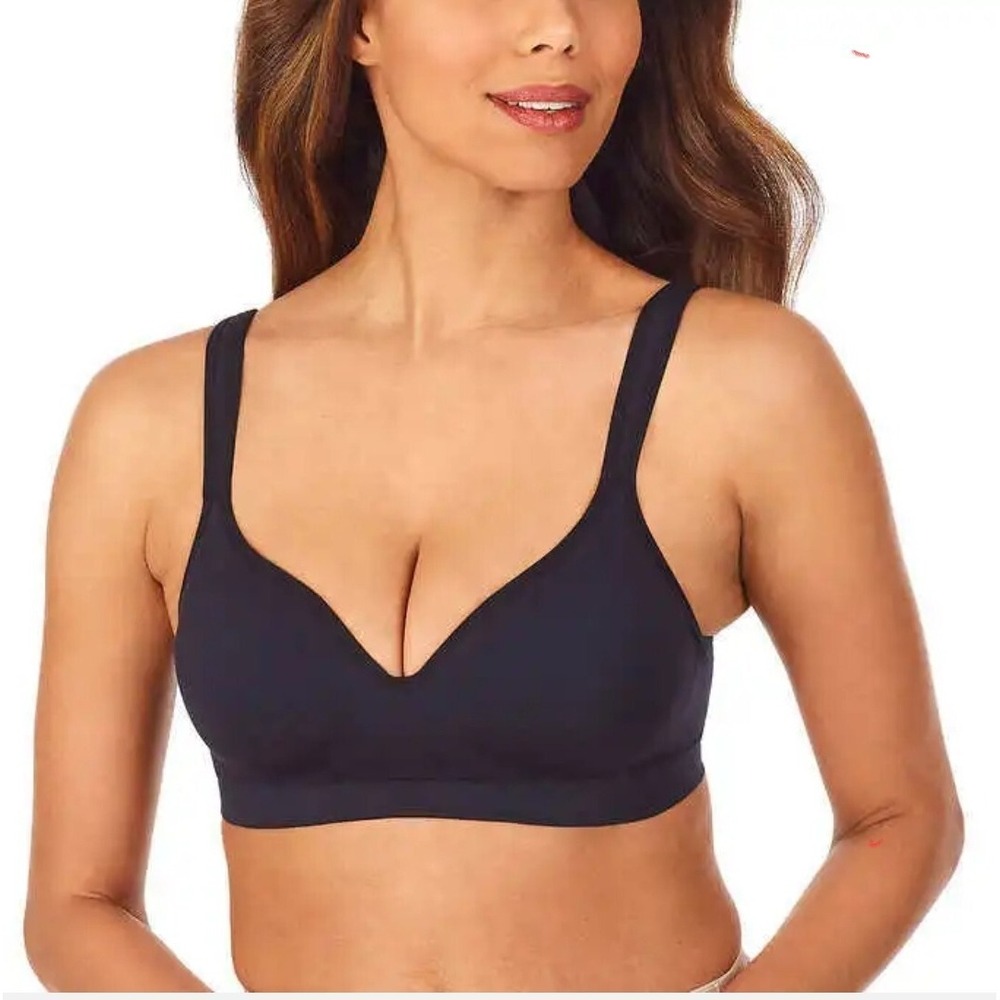 New Women Carole Hochman Seamless Comfort Bra 2 Pack Black and Nude size S - Picture 3 of 9